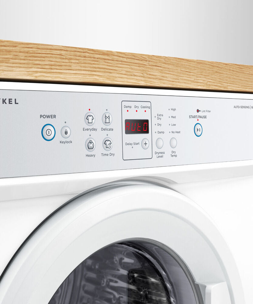 Fisher & Paykel 6kg Vented Dryer DE6060M2, Panel perspective view