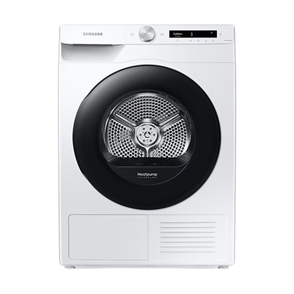 Samsung 8kg Smart AI Heat Pump Dryer DV80T5420AW, Front view