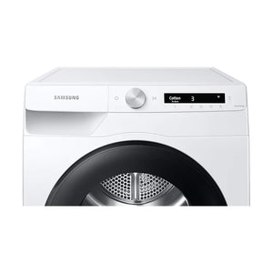 Samsung 8kg Smart AI Heat Pump Dryer DV80T5420AW, Front panel display view