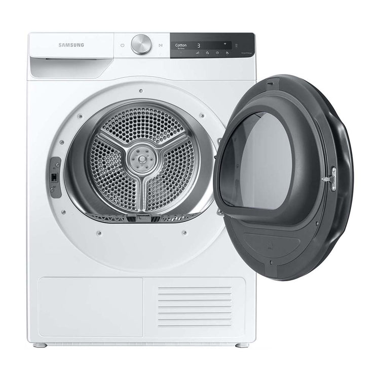 Samsung 9kg Heat Pump Dryer DV90T7440BT, Front view with door open