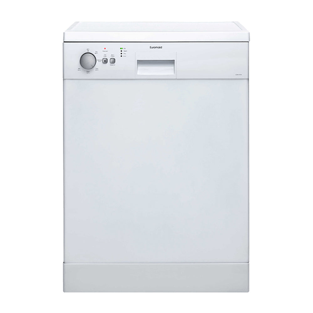 Euromaid EDW14W 60cm Freestanding Dishwasher, Front view