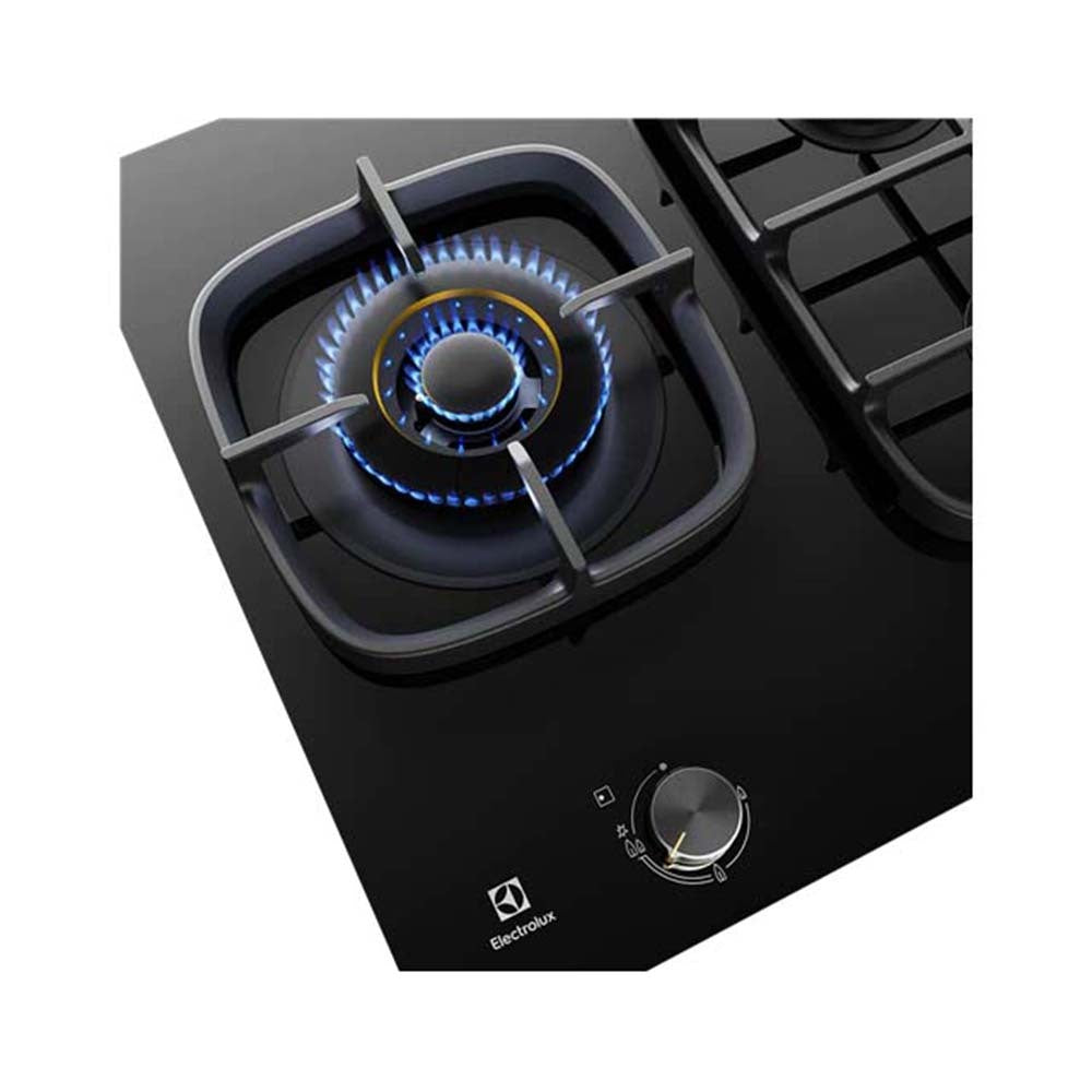 Electrolux 60cm UltimateTaste 900 3 Burner Gas Cooktop EHG635BE, Cooktop view