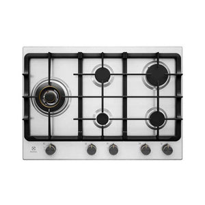 Electrolux 75cm UltimateTaste 900 5 Burner Gas Cooktop EHG755SE, Top view