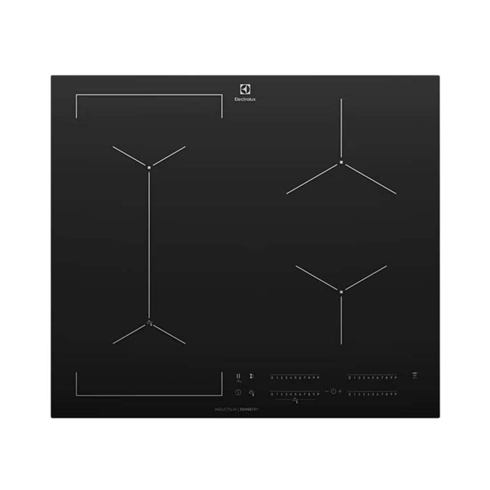 Electrolux 60cm UltimateTaste 700 4 Zone Induction Cooktop EHI645BE, Top view