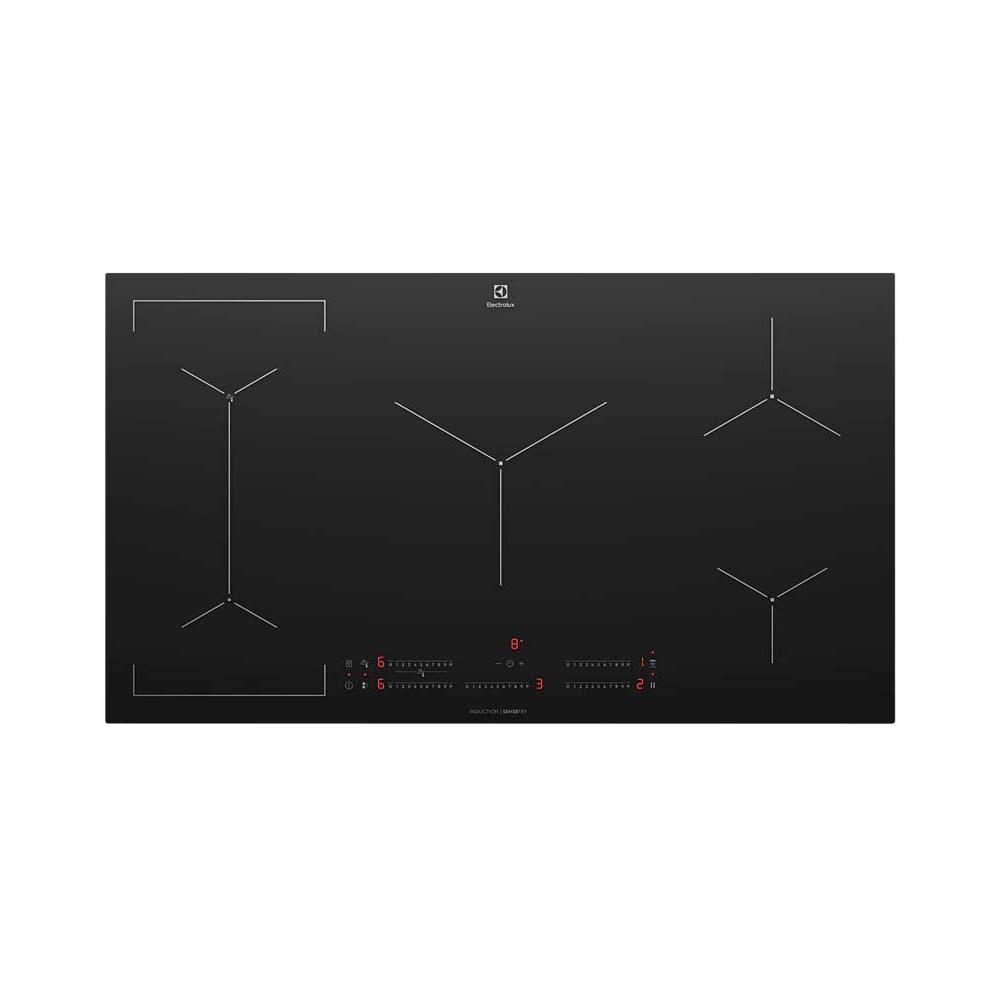 Electrolux 90cm UltimateTaste 700 5 Zone Induction Cooktop EHI955BE, Top view 2