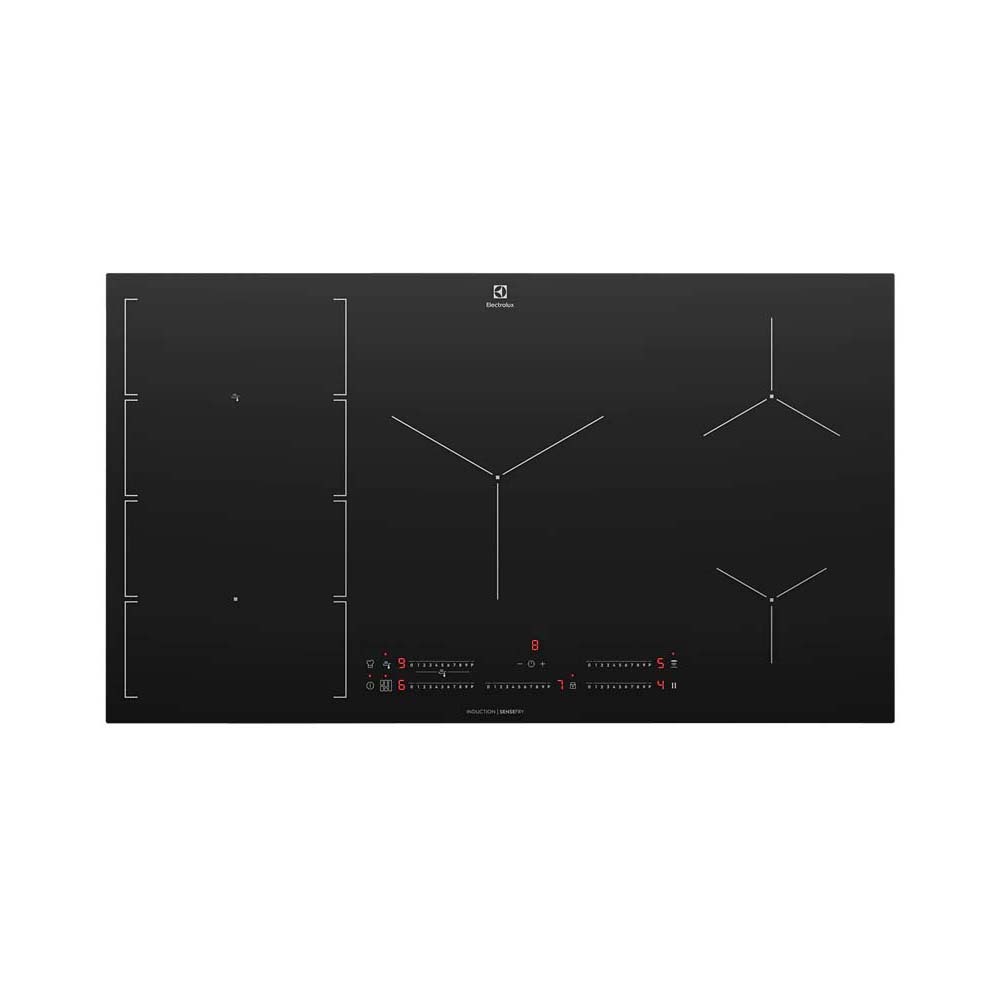 Electrolux 90cm UltimateTaste 700 7 Zone Induction Cooktop EHI977BE, Top view 2