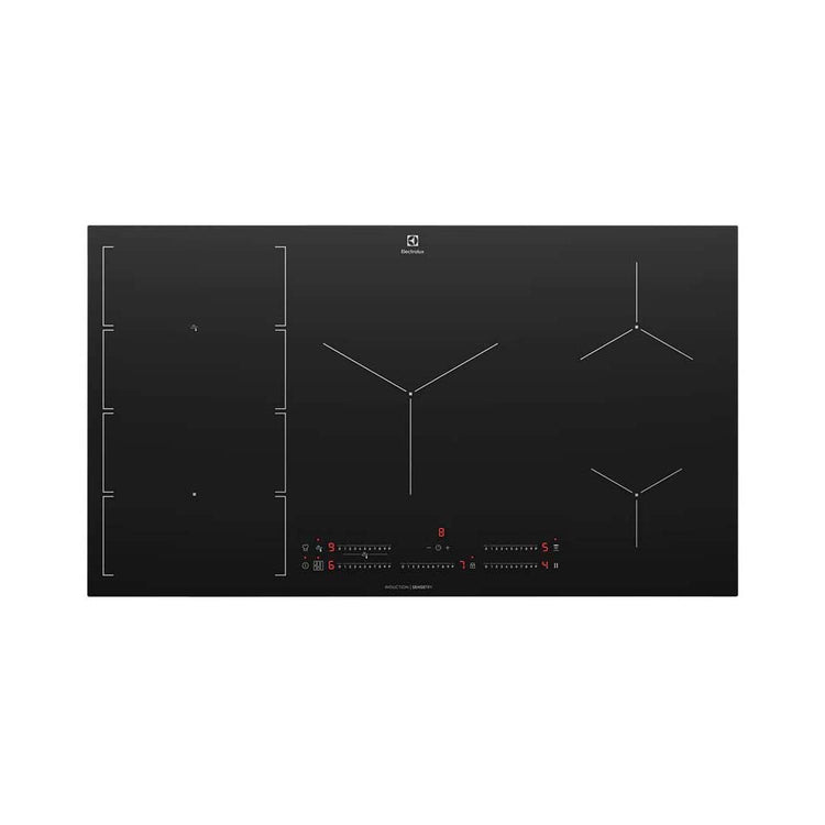 Electrolux 90cm UltimateTaste 700 7 Zone Induction Cooktop EHI977BE, Top view 2