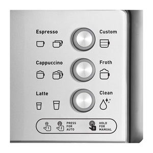 Sunbeam EM5000 Cafe Barista Milk Coffee Machine, Panel perspective view 2