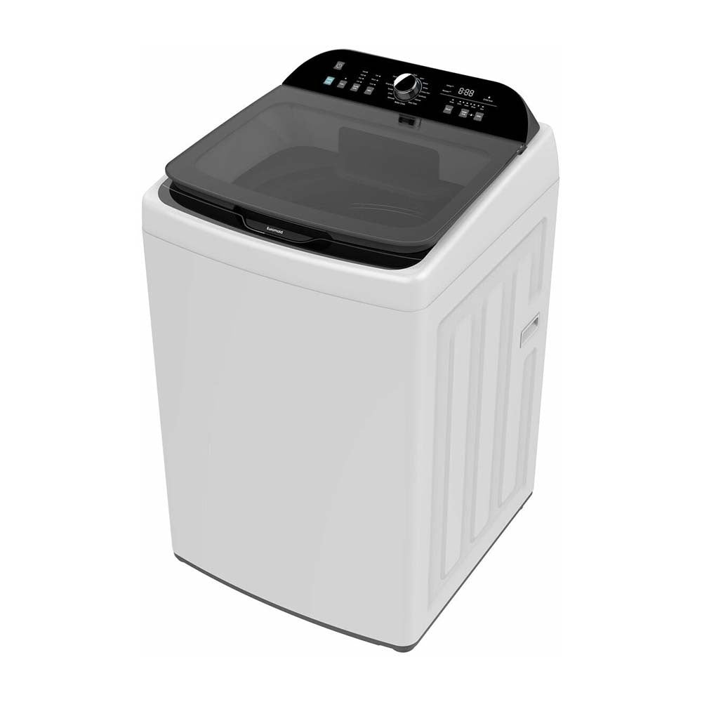 Euromaid 10kg Top Load Washing Machine ETL1000R, Front top left view