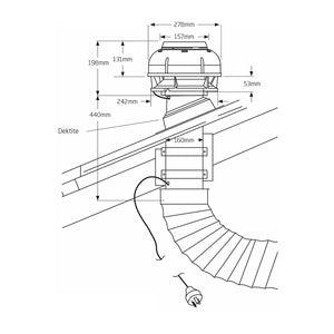 Schweigen EV6UCQST 60cm Silent Undermount Rangehood, Dimensions