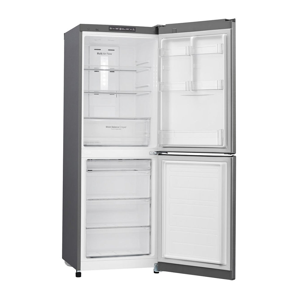 LG 310L Bottom Mount Fridge GB-310RPL, Front right view with door open 