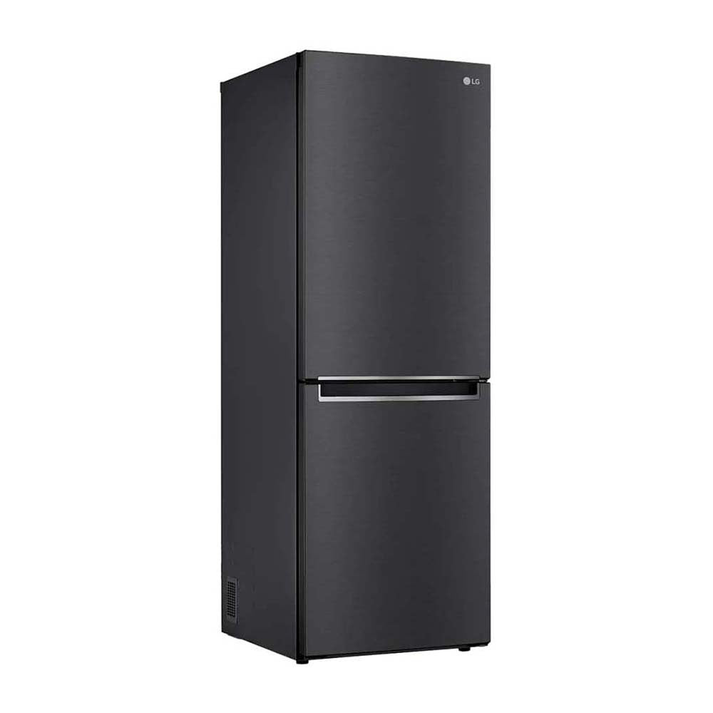 LG 306L Bottom Mount Fridge Matte Black GB-335MBL, Front right view