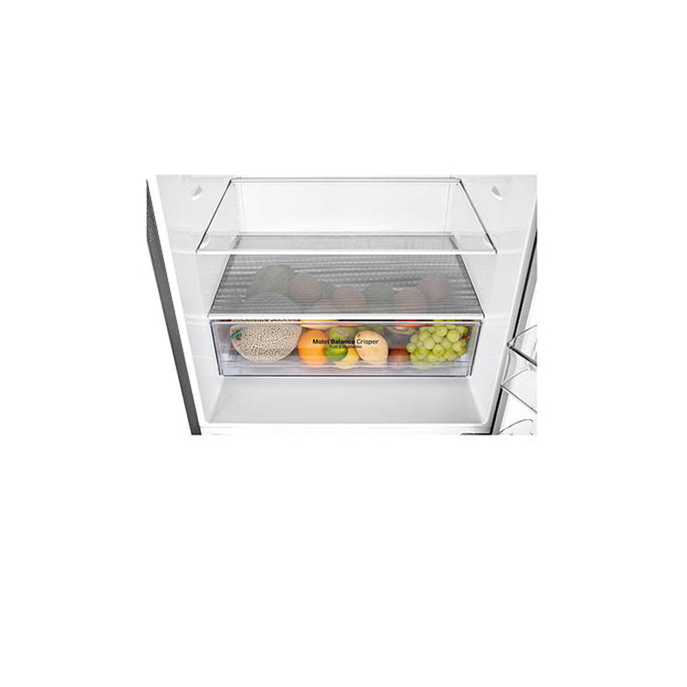 LG 420L Bottom Mount Fridge Dark Graphite GB-455UPLE, Vegetable crisper drawer view