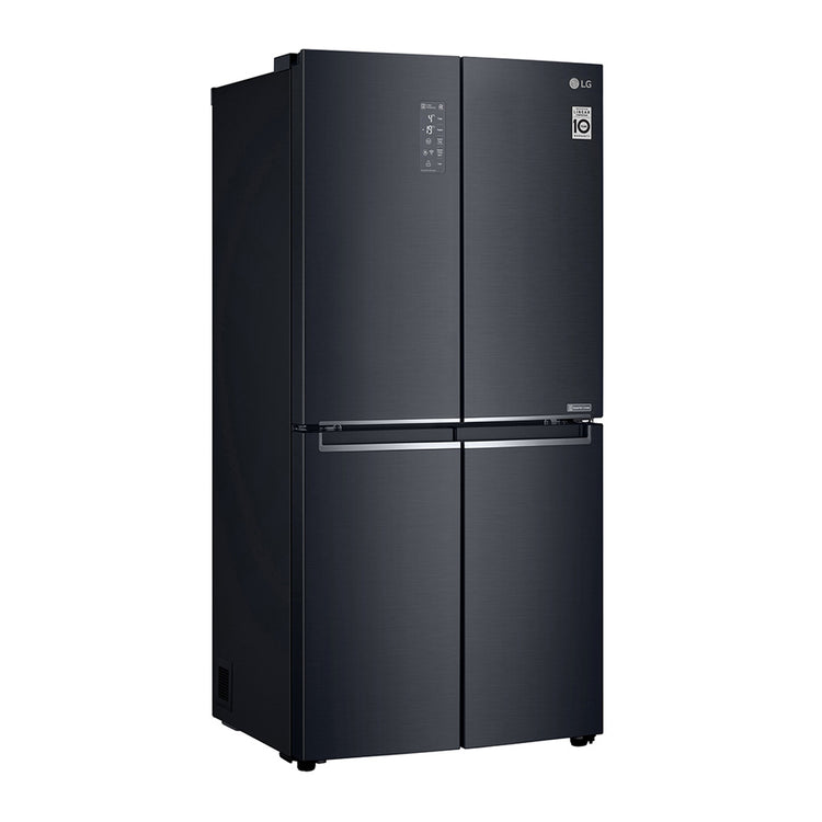 LG GF-B590MBL 530L French Door Fridge Matte Black Steel, Front right view