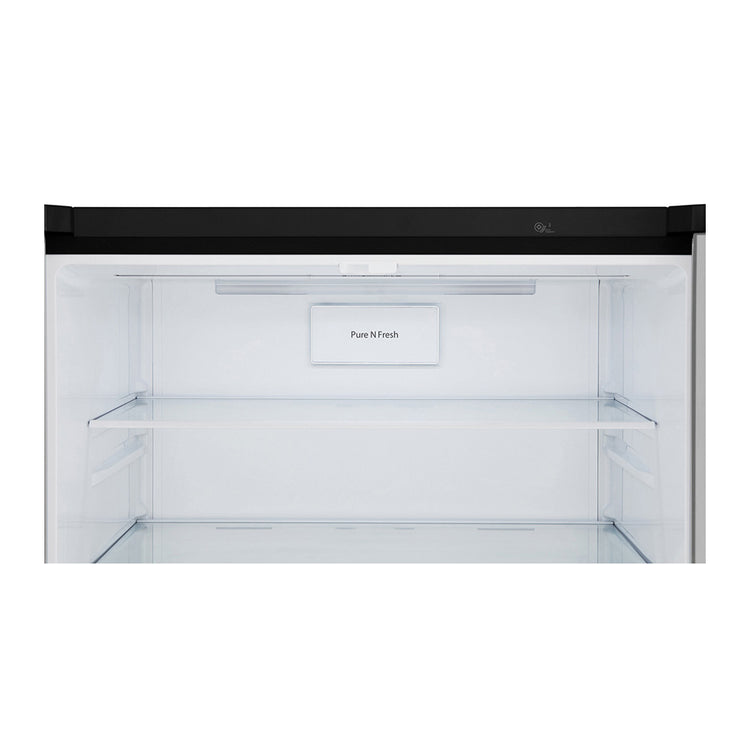 LG GF-B590MBL 530L French Door Fridge Matte Black Steel, Glass shelf view