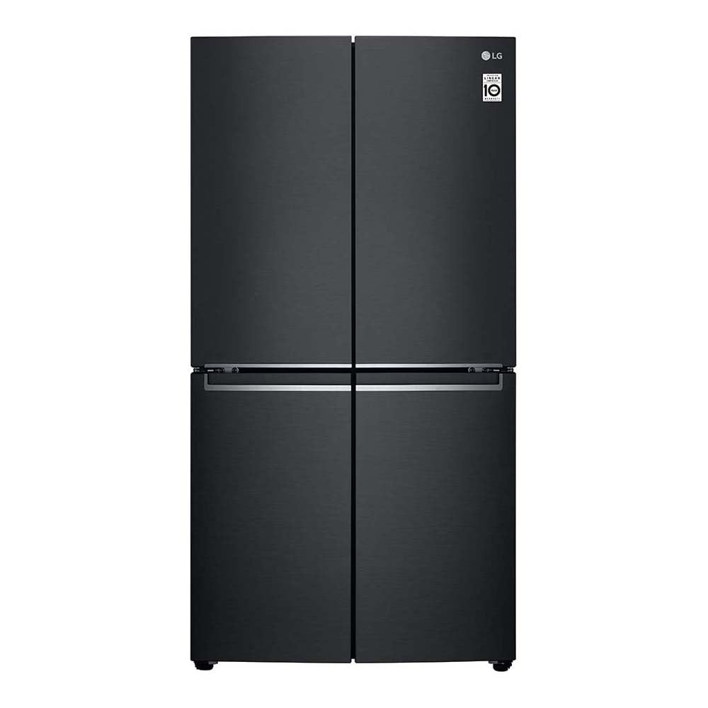 LG 664L French Door Fridge Matte Black GF-B730MBL, Front view