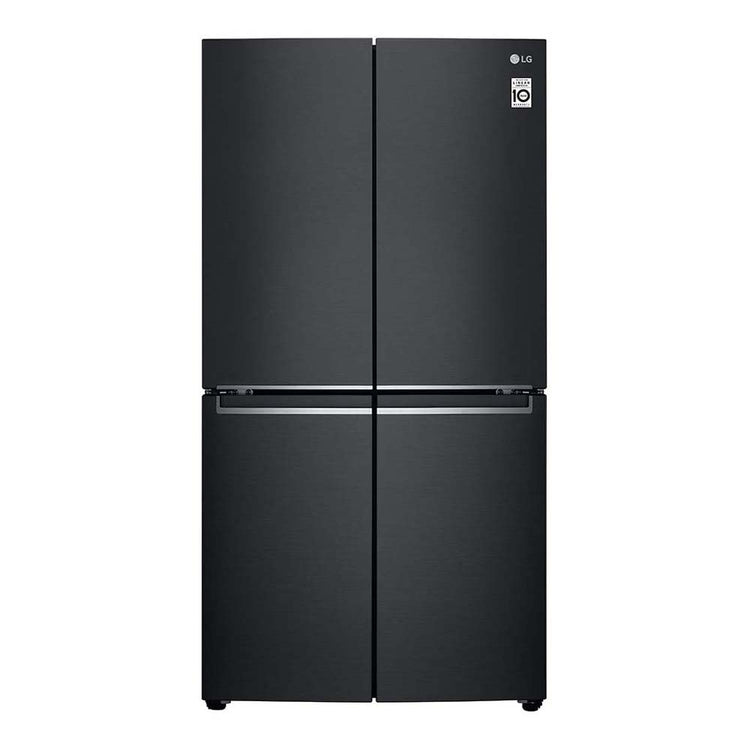 LG 664L French Door Fridge Matte Black GF-B730MBL, Front view