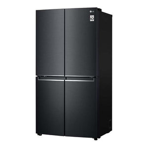 LG 664L French Door Fridge Matte Black GF-B730MBL, Front left view