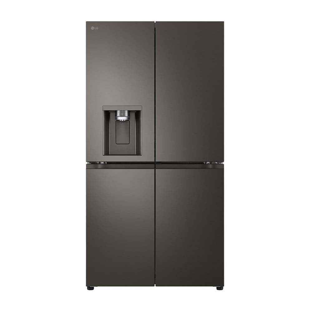 LG 638L Door in Door French Door Fridge Black Steel GF-D700BSLC, Front view