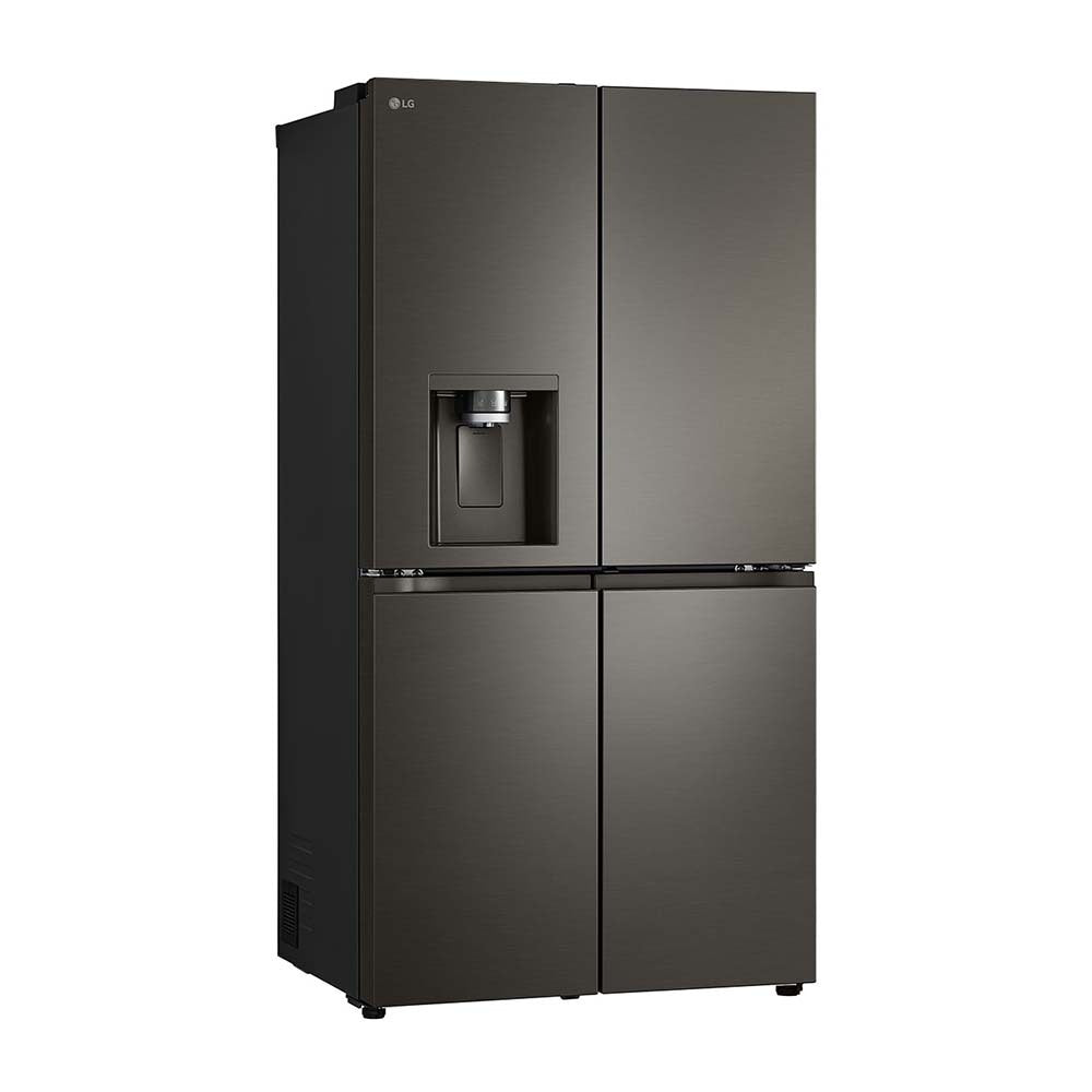 LG 638L Door in Door French Door Fridge Black Steel GF-D700BSLC, Front right view