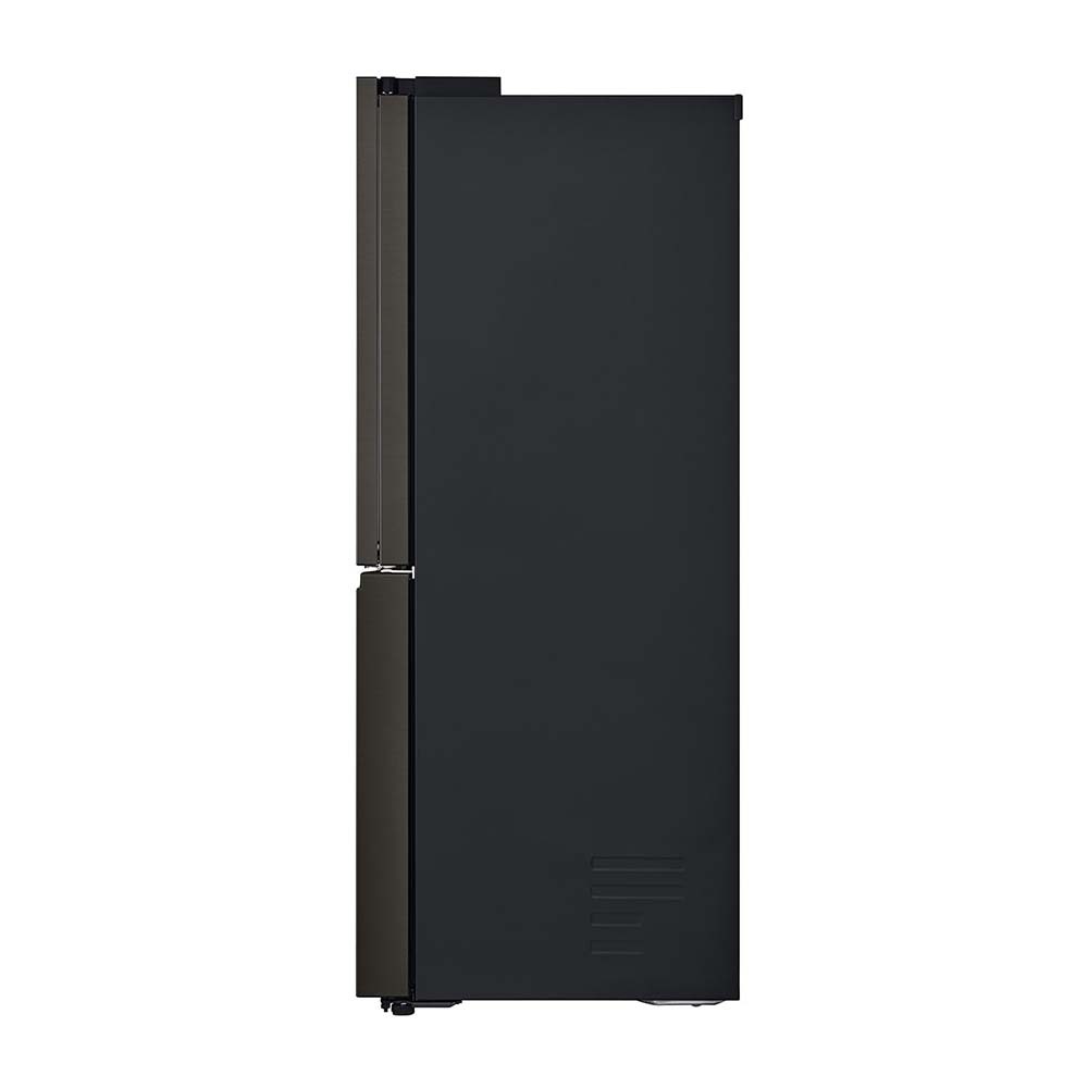 LG 638L Door in Door French Door Fridge Black Steel GF-D700BSLC, Side view