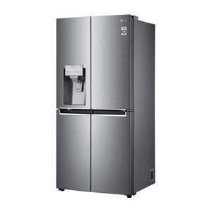 LG 506L Slim Stainless-Steel French Door Refrigerator GF-L570PL, Front left view