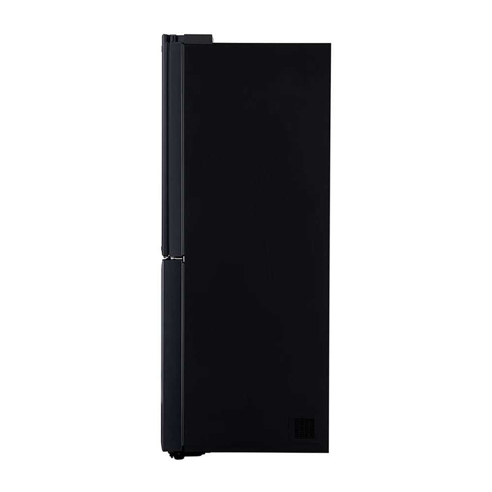 LG 508L InstaView French Door Fridge Matte Black Steel GF-V570MBL, Side view