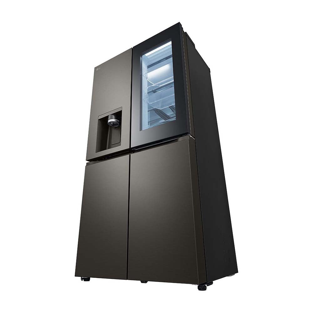 LG GF-V700BSLC 642L InstaView French Door Fridge Black Steel