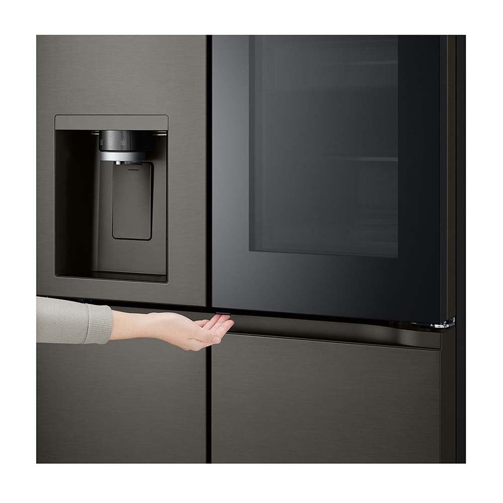 LG GF-V700BSLC 642L InstaView French Door Fridge Black Steel