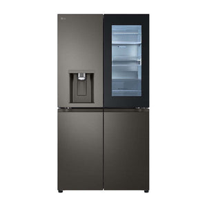 LG 642L InstaView French Door Fridge Black Steel GF-V700BSLC, Front view 