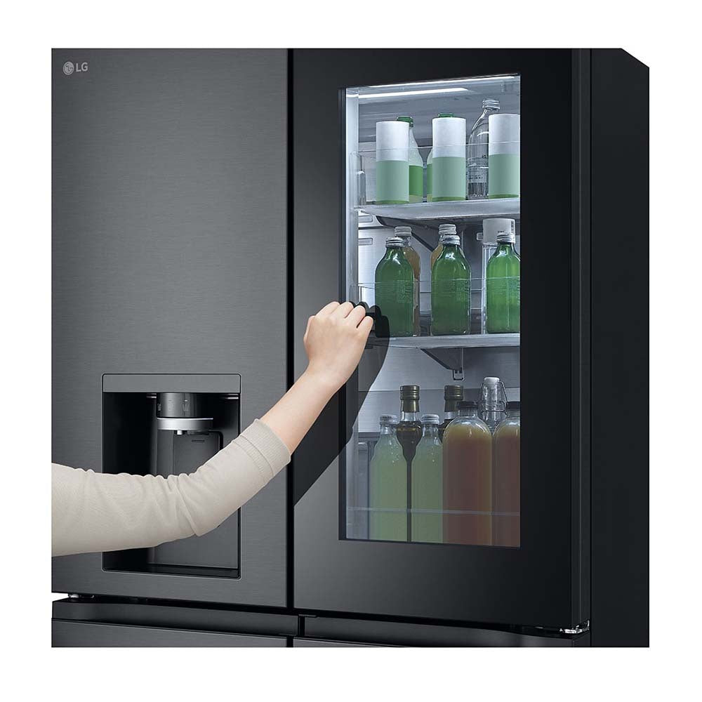 LG GF-V900MBLC 847L InstaView French Door Fridge Matte Black Steel