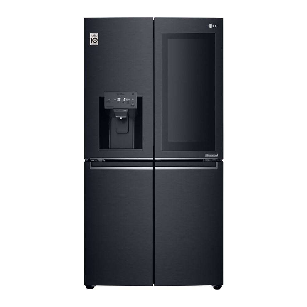 LG 910L InstaView French Door Fridge GF-V910MBSL, Front view