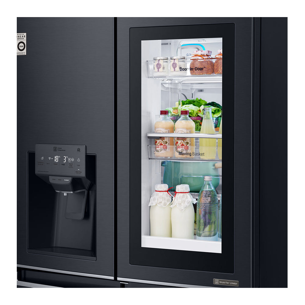 LG 910L InstaView French Door Fridge GF-V910MBSL, Top view