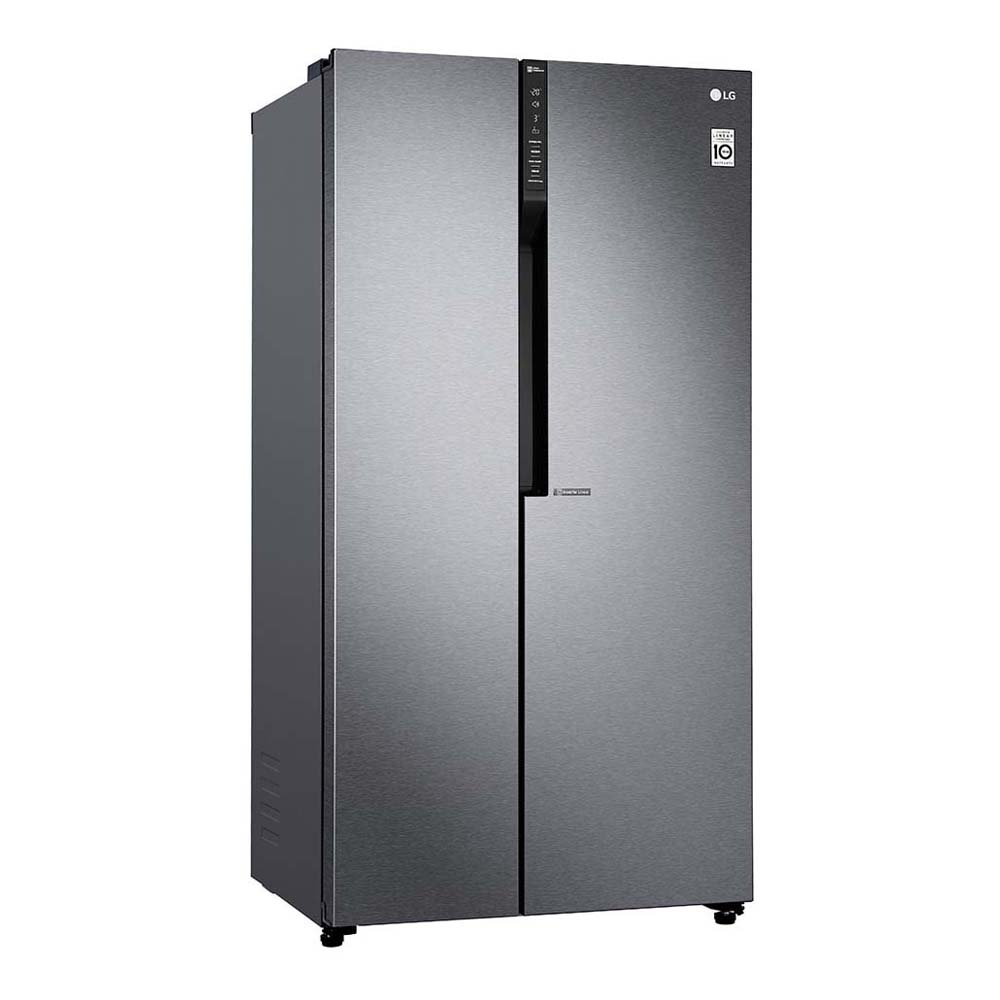 LG 679L Side By Side Fridge Dark Graphite GS-B680DSLE, Front right view