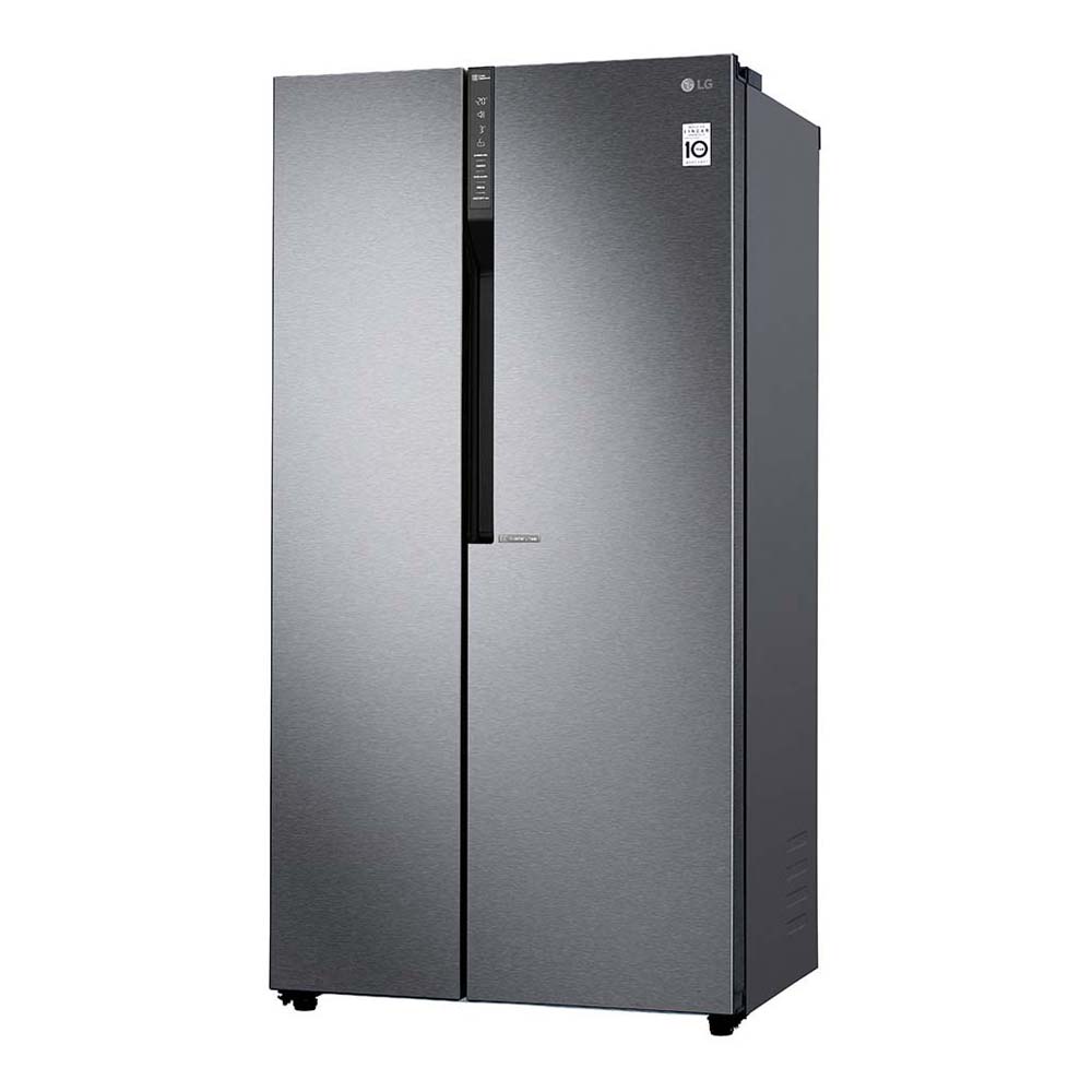 LG 679L Side By Side Fridge Dark Graphite GS-B680DSLE, Front left view