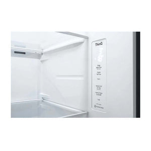 LG 635L Side By Side Fridge Stainless Steel GS-L635PL, Temperature panel view