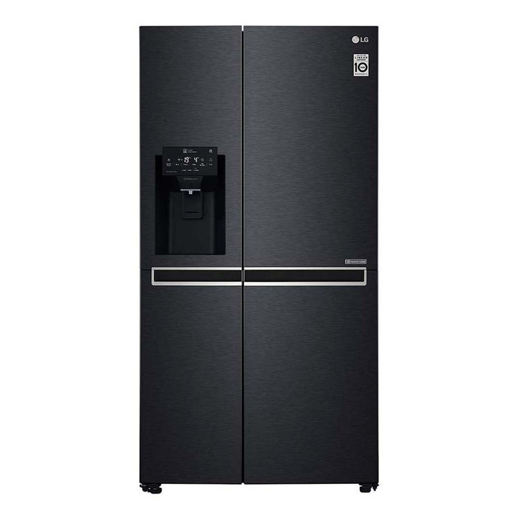 LG 668L Side By Side Fridge Stainless Steel GS-L668MBNL, Front view