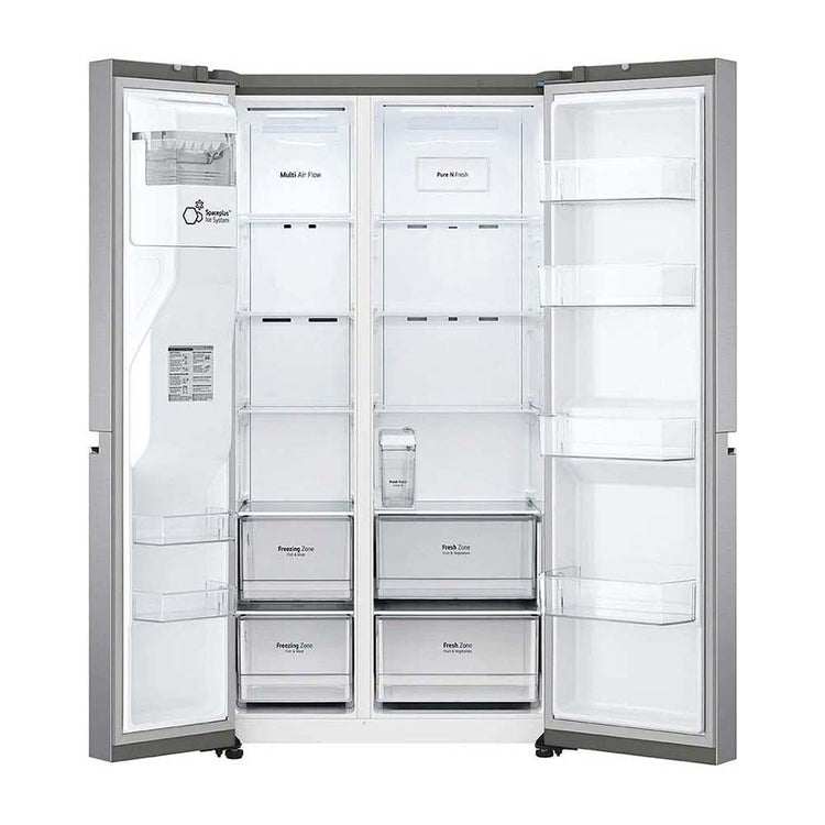 LG 635L Side by Side Fridge Stainless Steel GS-N635PL