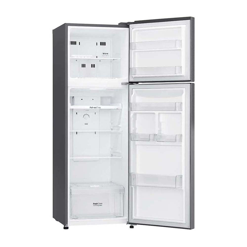 LG 254L Top Mount Fridge GT-279BPL, Front right view with open doors