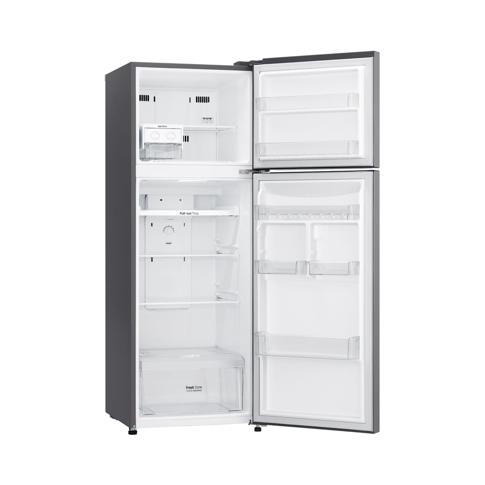 LG 332L Top Mount Fridge GT-332SDC, Front right view with doors open