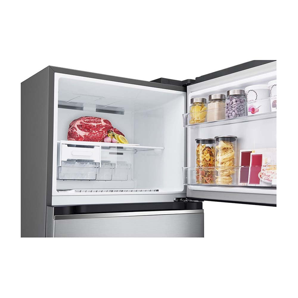 LG 375L Top Mount Fridge Stainless Steel GT-5S, Top open