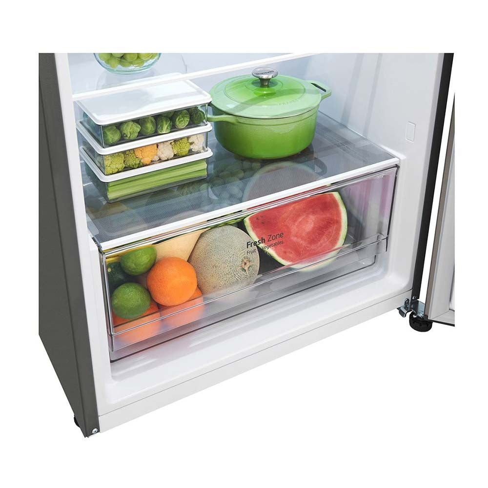 LG GT-5S 375L Top Mount Fridge Stainless Steel