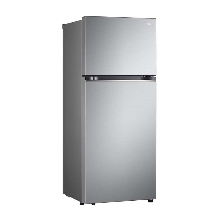 LG 375L Top Mount Fridge Stainless Steel GT-5S, Front right view