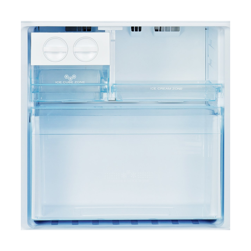 Haier 342L Bottom Mount Fridge White HBM340WH1, Bottom open