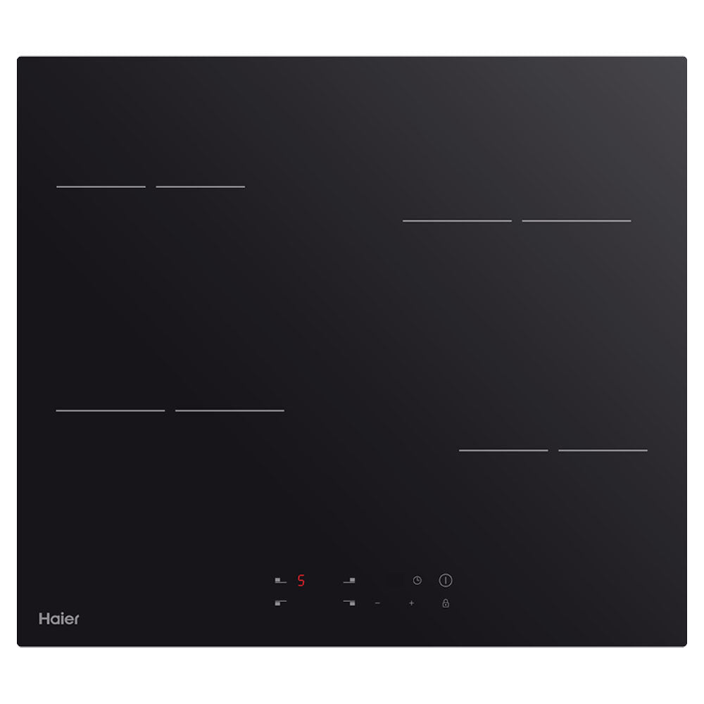 Haier HCE604TB3 60cm Electric Cooktop, Top view