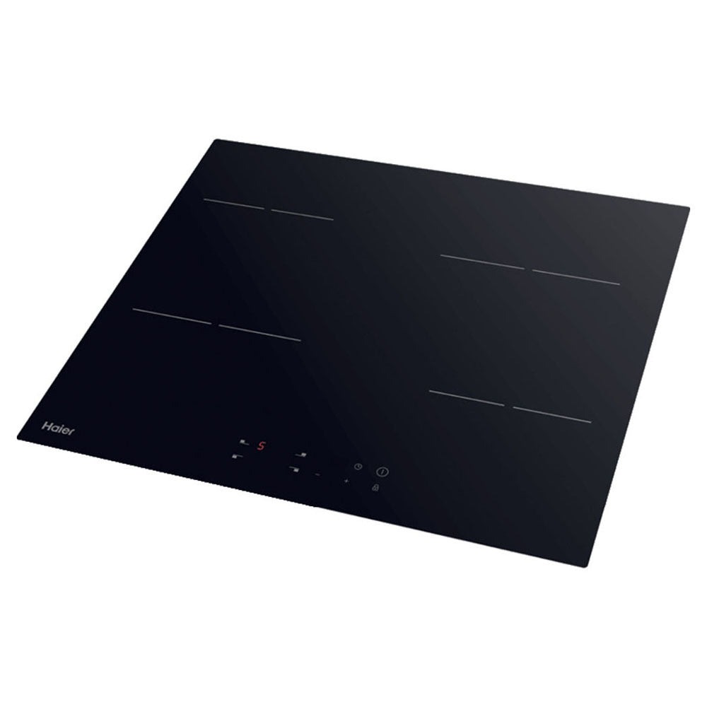 Haier HCE604TB3 60cm Electric Cooktop, Front top view 4