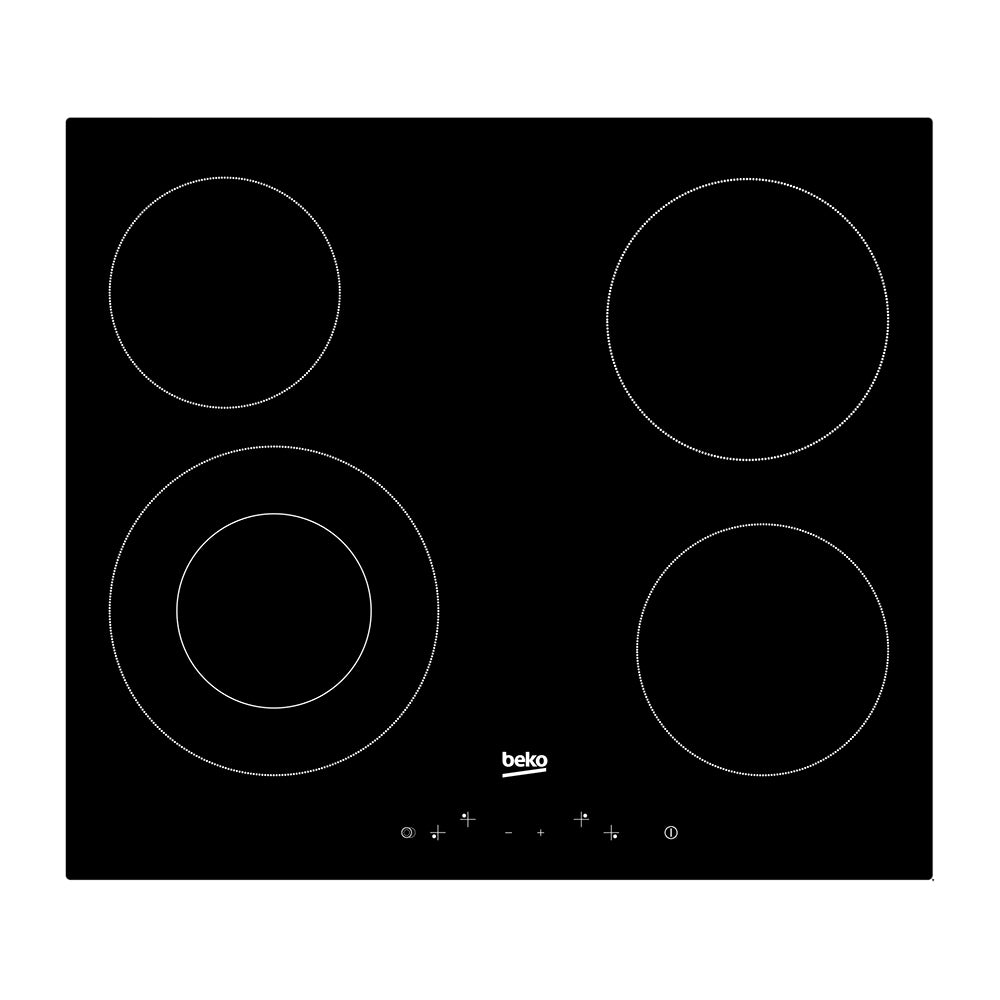 Beko 60cm Vitroceramic 4 Zone Ceramic Cooktop HIC644021 