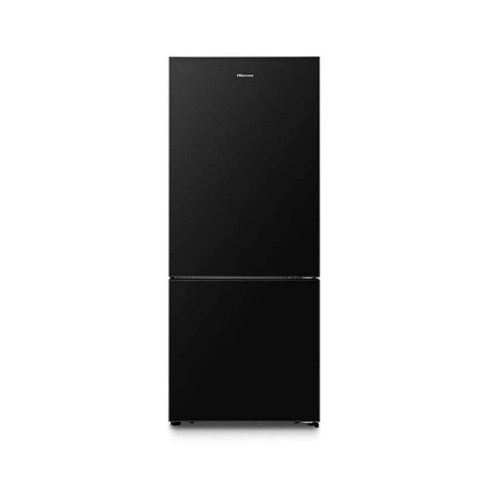 Hisense 453L Bottom Mount Fridge Black HR6BMFF453C, Front view