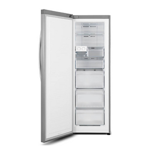 Hisense HR6VFF280SD 280L Upright Freezer, Front view with open door