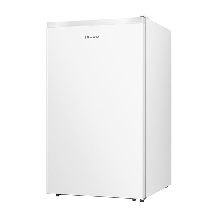 Hisense HRBF125 125L Bar Fridge White, Front left view 